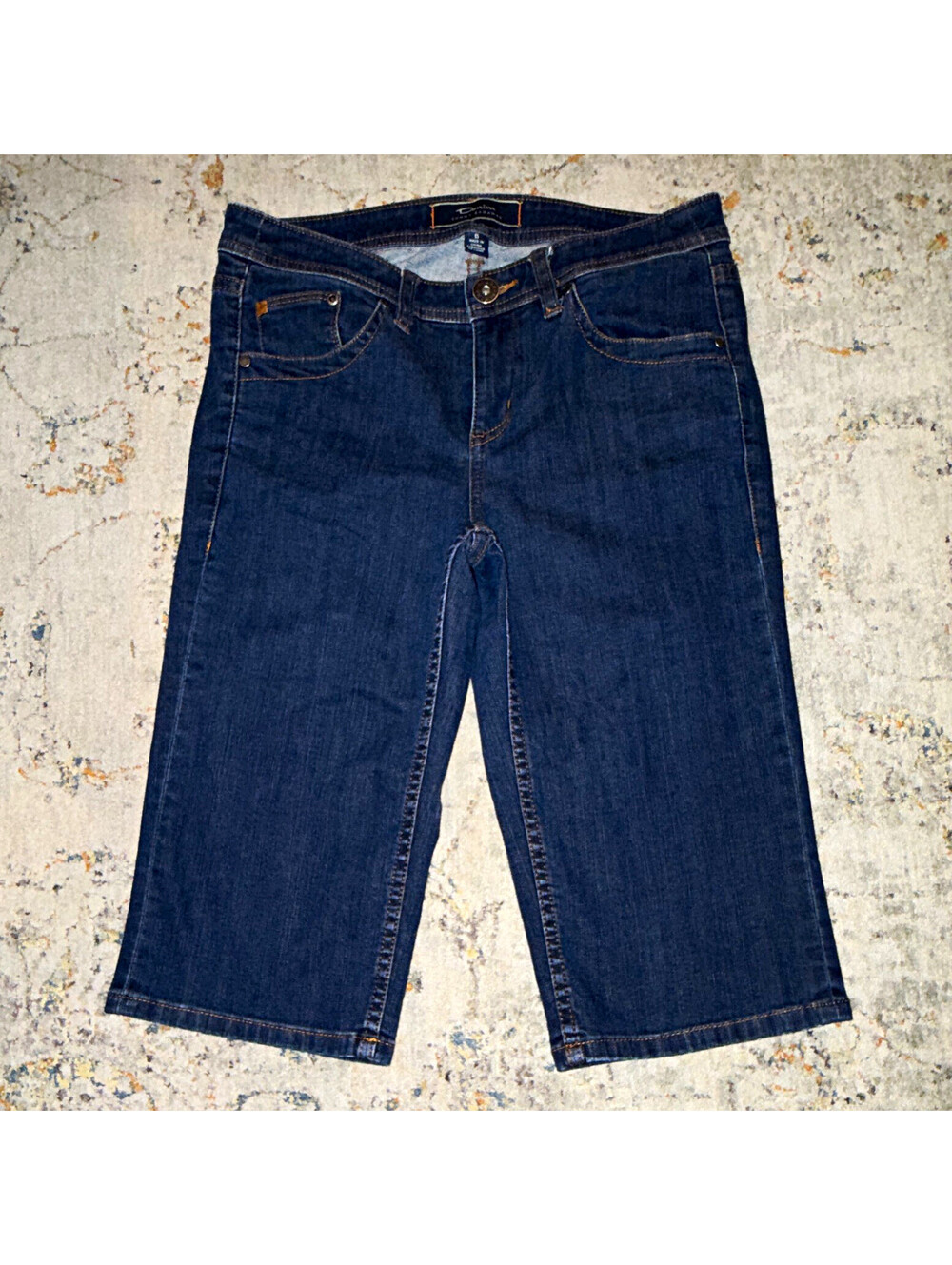 Tommy Bahama Bermuda Denim Shorts Dark Wash Stretch 14" Inseam 6 TW8594 A224